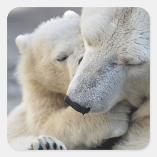 Motherly Love Vierkante Sticker (Voorkant)