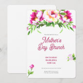 Mothers day brunch invitation (Devant / Derrière)