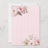 Mother's Day Brunch Tea Party Floral Kaart (Achterkant)