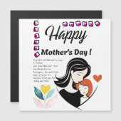 Mothers Day Card (Voorkant / Achterkant)