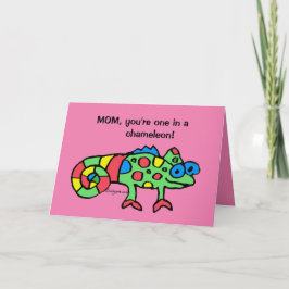 Mother's Day Chameleon Pink Card Kaart