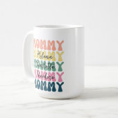 Mother's day coffee mug, personalized children's koffiemok (Voorkant links)