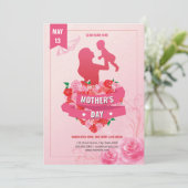 Mothers Day Event Invitation Flyer Template (Debout devant)