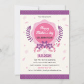 Mothers Day Event Invitation Flyer Template (Devant)