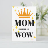 Mothers Day Flat Bedankkaart (Staand voorkant)