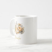 Mother's Day Floral Mug Personalized Gift (Devant gauche)