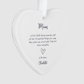 Mother's Day Heart Keepsake Ornament (devant)