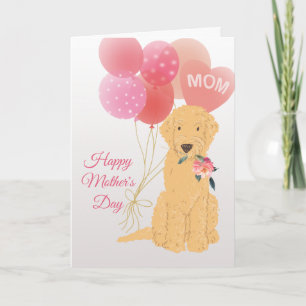 Mother's Day Love from Goldendoodle Dog Kaart