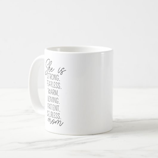 Mothers Day Mug Sublimation Design ・ Maman Affirma (Devant gauche)