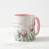 Mother's Day Mug Text "MOM" "Since 1972" (Devant droit)