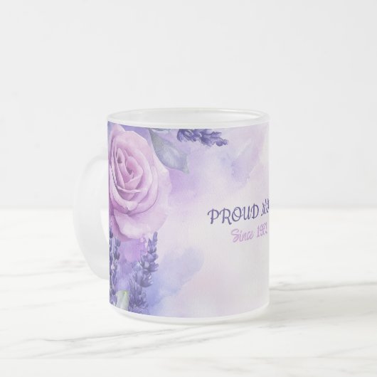 Mother's Day Mug Text "MOM" "Since 1972" (Devant gauche)