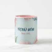 Mother's Day Mug Text "MOM" "Since 1972" (Centre)