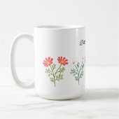 Mother's Day Mug with Floral Bouquet Design and Cu (Gauche)