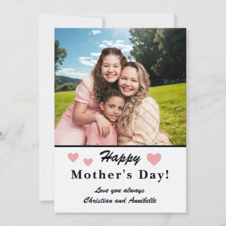 Mother's Day Personalized Downloadable Photo  Feestdagenkaart