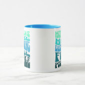 Mothers Make Everything Possible – Green Blue Mug Mok (Midden)
