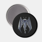 Mothman Cryptid Creature Magneet (Voorkant / Achterkant)