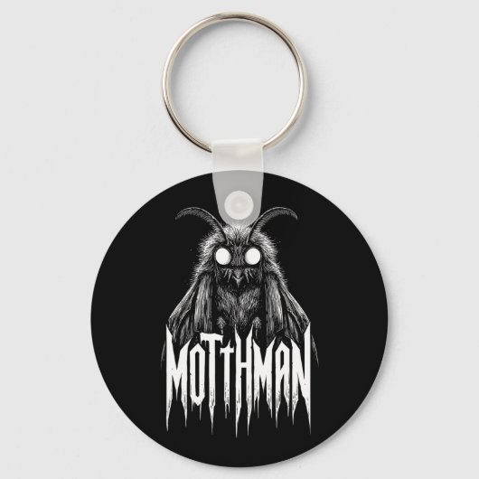 Mothman Cryptid Horror Gothic Paranormal Creature  Sleutelhanger (Voorkant)