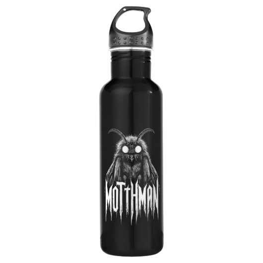 Mothman Cryptid Horror Gothic Paranormal Creature  Waterfles (Voorkant)