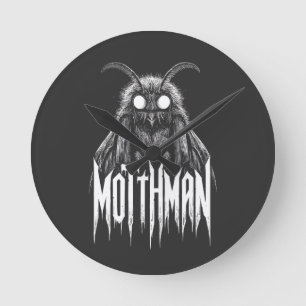 Mothman Cryptid Horror Gotische Paranormale Wezen Ronde Klok