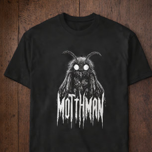 Mothman Cryptid Horror Gotische Paranormale Wezen T-shirt