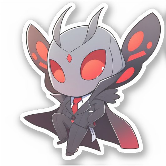 Mothman dans un Sticker en costume (Devant)