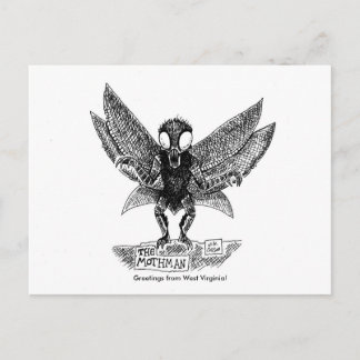 MOTHMAN, Greetings uit West Virginia. Briefkaart