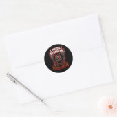 Mothman I Predict Disaster Funny Cryptid Humor Ronde Sticker (Envelop)