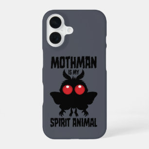 Mothman Is Mijn Spirituele Dier Silhouet iPhone 16 Hoesje
