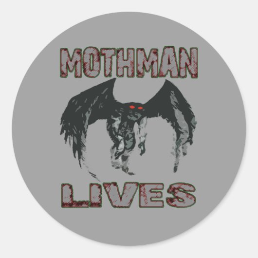 MOTHMAN LEEFT STICKER (Voorkant)