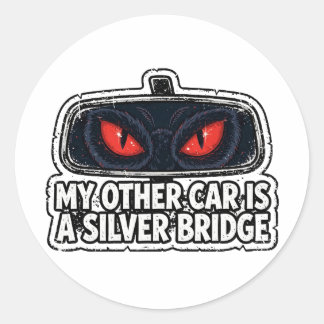 Mothman Meme — Andere Auto Ronde Sticker