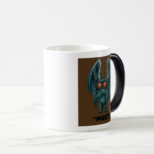 Mothman "Mort" Cryptid café tasse (Devant droit)