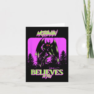 Mothman - Mothman gelooft in jou kostuum Hallowee Kaart