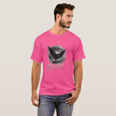 Mothman Mythical Creature Moonlit Design T-shirt (Voorkant volledig)
