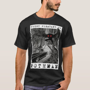 Mothman ontmoet 1966 punt Pleasant Originele Cr T-shirt