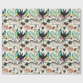 Mothman Pattern Cadeaupapier (Vlak)