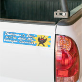 Mothman REAL en hij stal mijn katalysator Bumpersticker (Op Truck)
