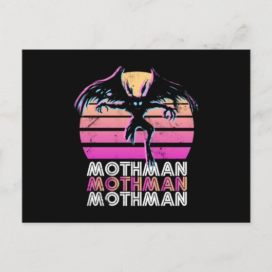 Mothman Retro 80s themed Gift Briefkaart (Voorkant)