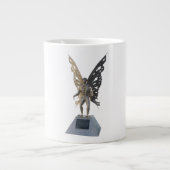 Mothman Statue van Point Pleasant West Virginia Extra Grote Mok (Voorkant)