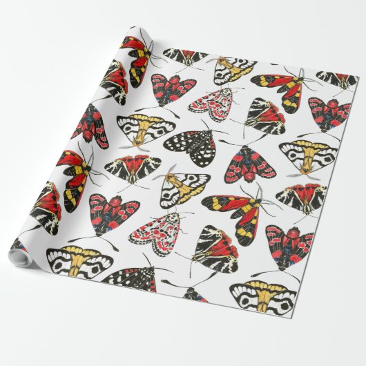 Moths Cadeaupapier (Uitgerold)