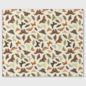 Moths Cottagecore Cadeaupapier (Vlak)
