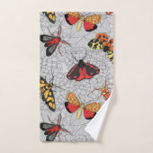 Moths on hydrangea bad handdoek (Handdoek)