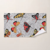 Moths on hydrangea bad handdoek (Handdoek)