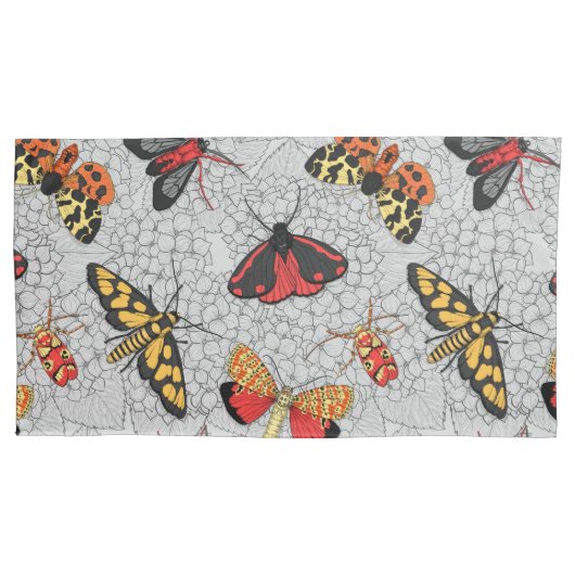 Moths on hydrangea kussensloop (Voorkant-Links)