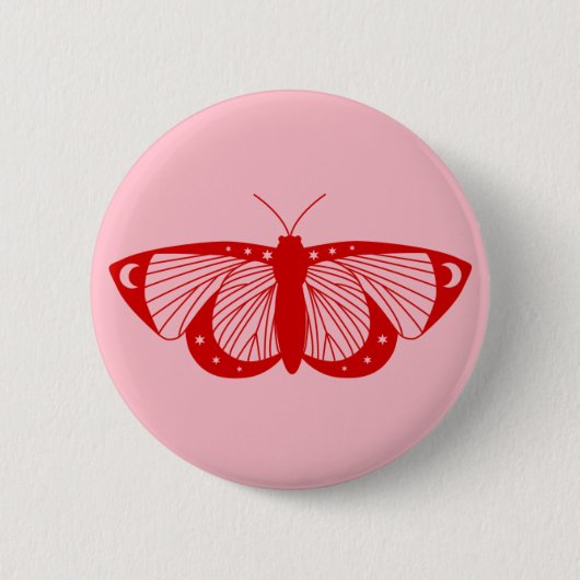 Moths Ronde Button 5,7 Cm (Voorkant)