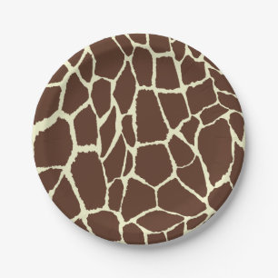 Motief Giraffe Papieren Bordje