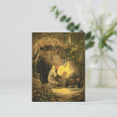 , Motief - Hermit Grilling Chicken Briefkaart (Staand voorkant)