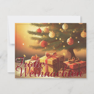 Motief, met cadeaus onder de kerstboom 37016