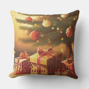 Motief, met cadeaus onder de kerstboom 37016 kussen