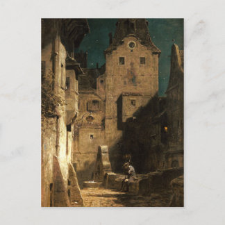  motief - Sleeping Nightwatch - Spitzweg Briefkaart