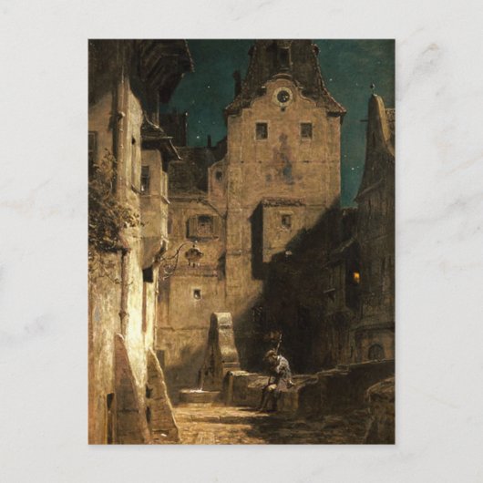  motief - Sleeping Nightwatch - Spitzweg Briefkaart (Voorkant)